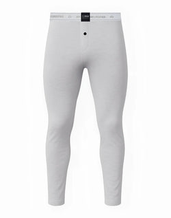 2eros lp10 core lounge pants ivory slim-fit white tights with branded waistband and single button closure