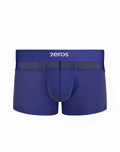 Deep blue 2eros morpheus trunk men’s boxer briefs with supportive contoured design and mesh waistband paneling