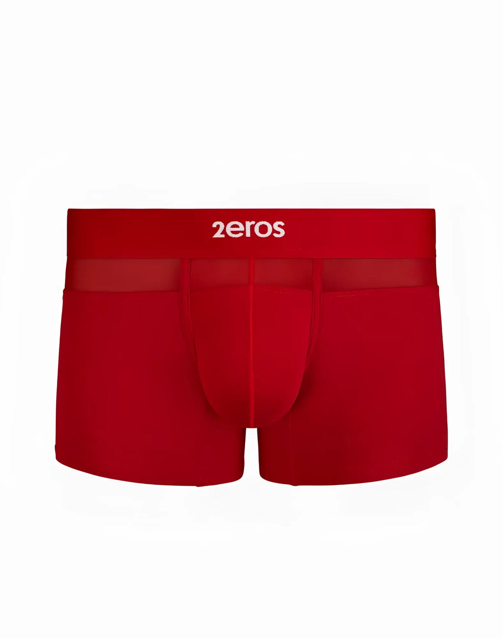 Red 2eros men’s briefs morpheus trunk underwear with solid color and elastic waistband for comfortable wear
