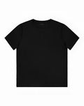 Black 2EROS T21 Peruvian cotton crew neck t-shirt with short sleeves and minimalist branding on front