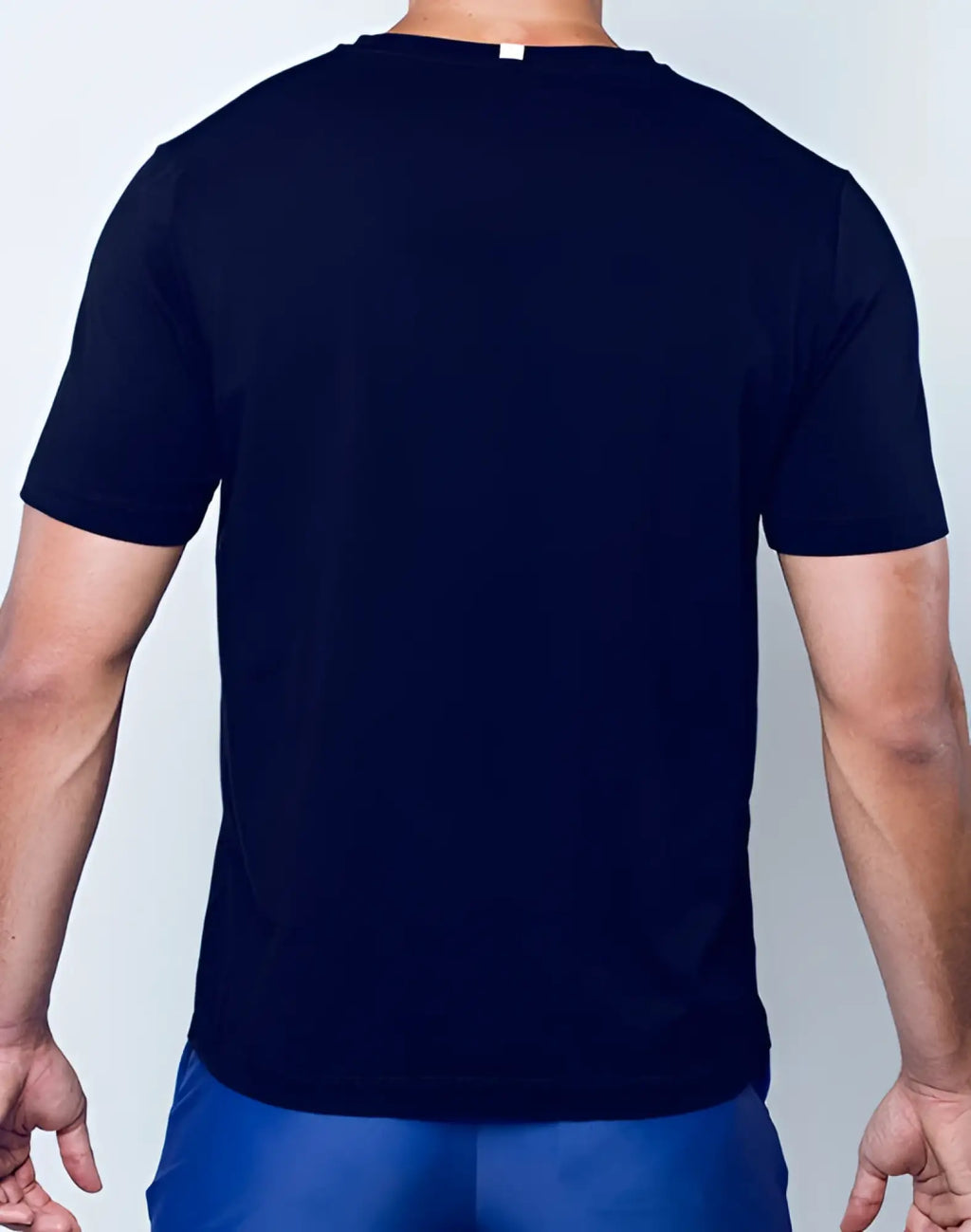 Black short-sleeved 2EROS T21 Peruvian cotton crewneck t-shirt made for comfortable casual wear