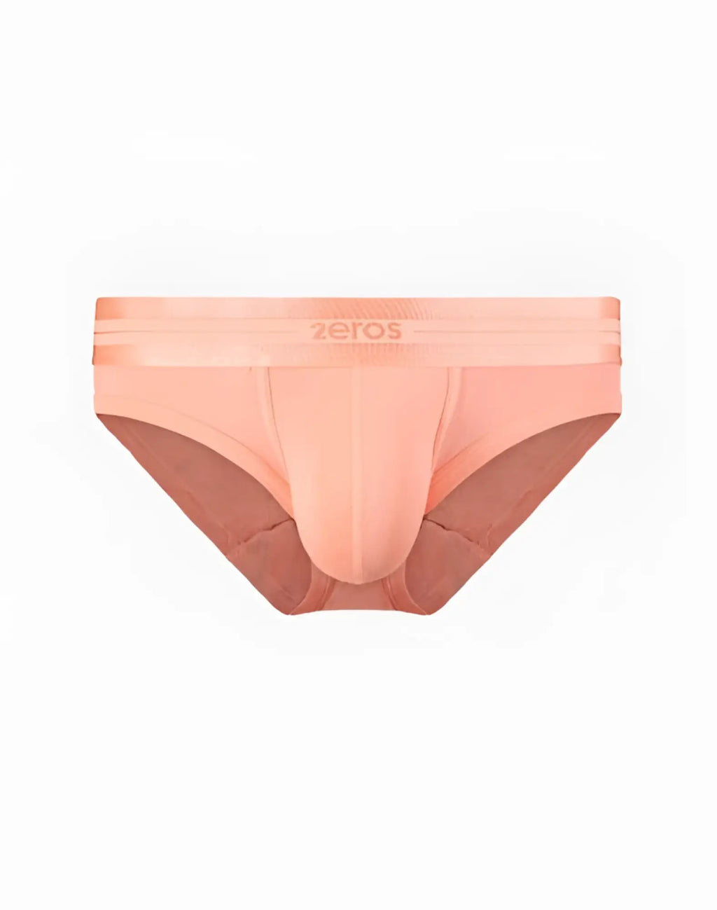Peach amber 2eros u20 athena brief underwear with seamless design and soft elastic waistband with zeros logo