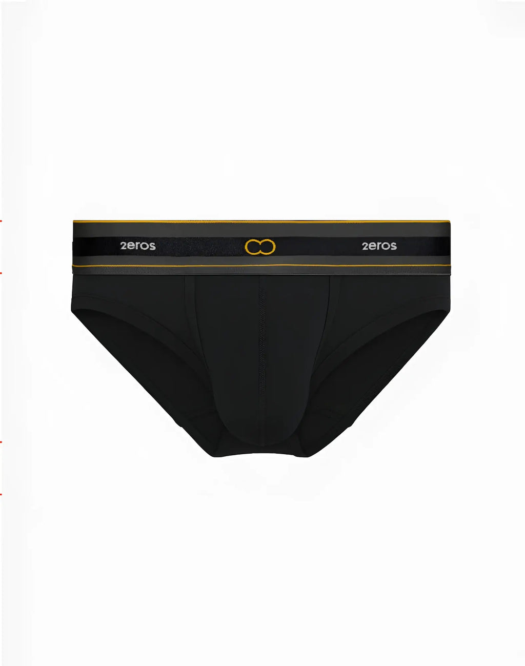 Black 2eros u21 adonis briefs with sleek form fitting design and gold trimmed waistband featuring brand logo