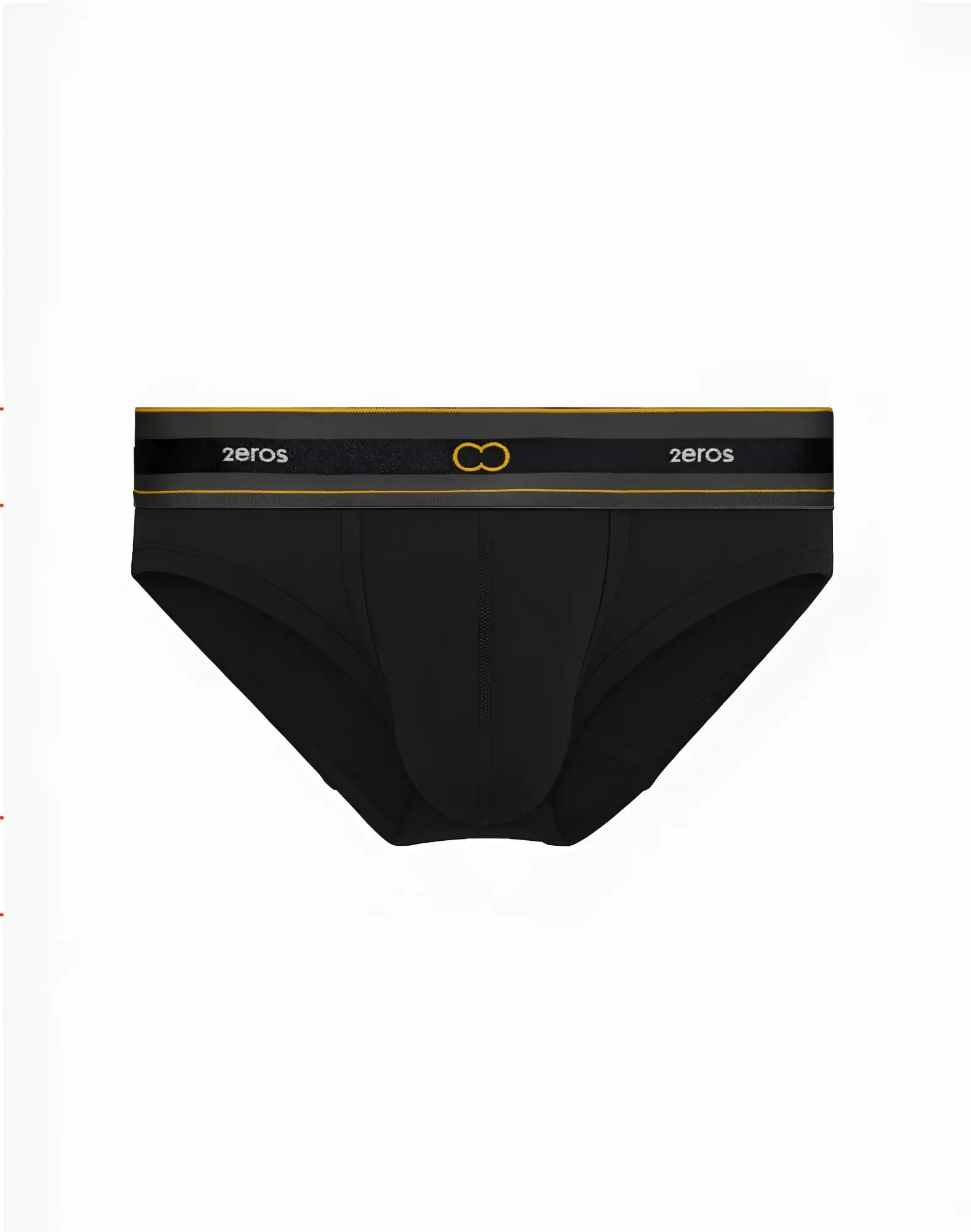 Black 2eros u21 adonis briefs with sleek form fitting design and gold trimmed waistband featuring brand logo