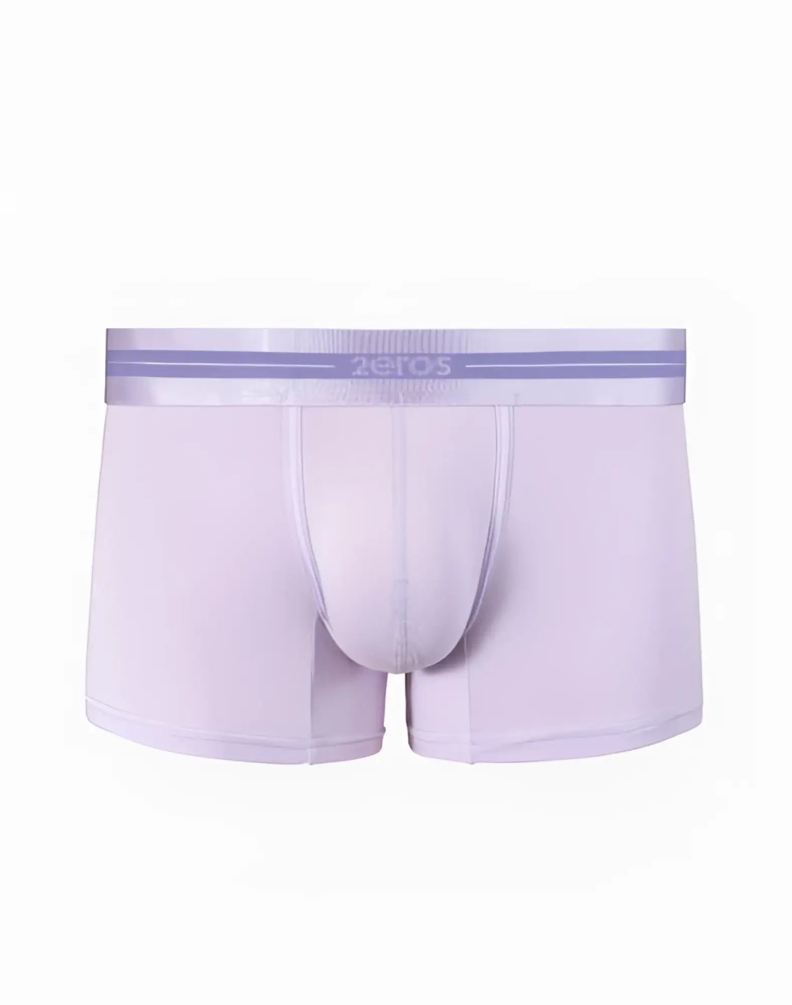 Light lavender 2eros u30 athena trunks men’s boxer briefs with matching elastic waistband and subtle zeros branding