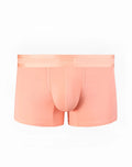 A pair of peach amber seamless 2eros u30 athena trunks underwear with a soft elastic waistband and zeros brand logo