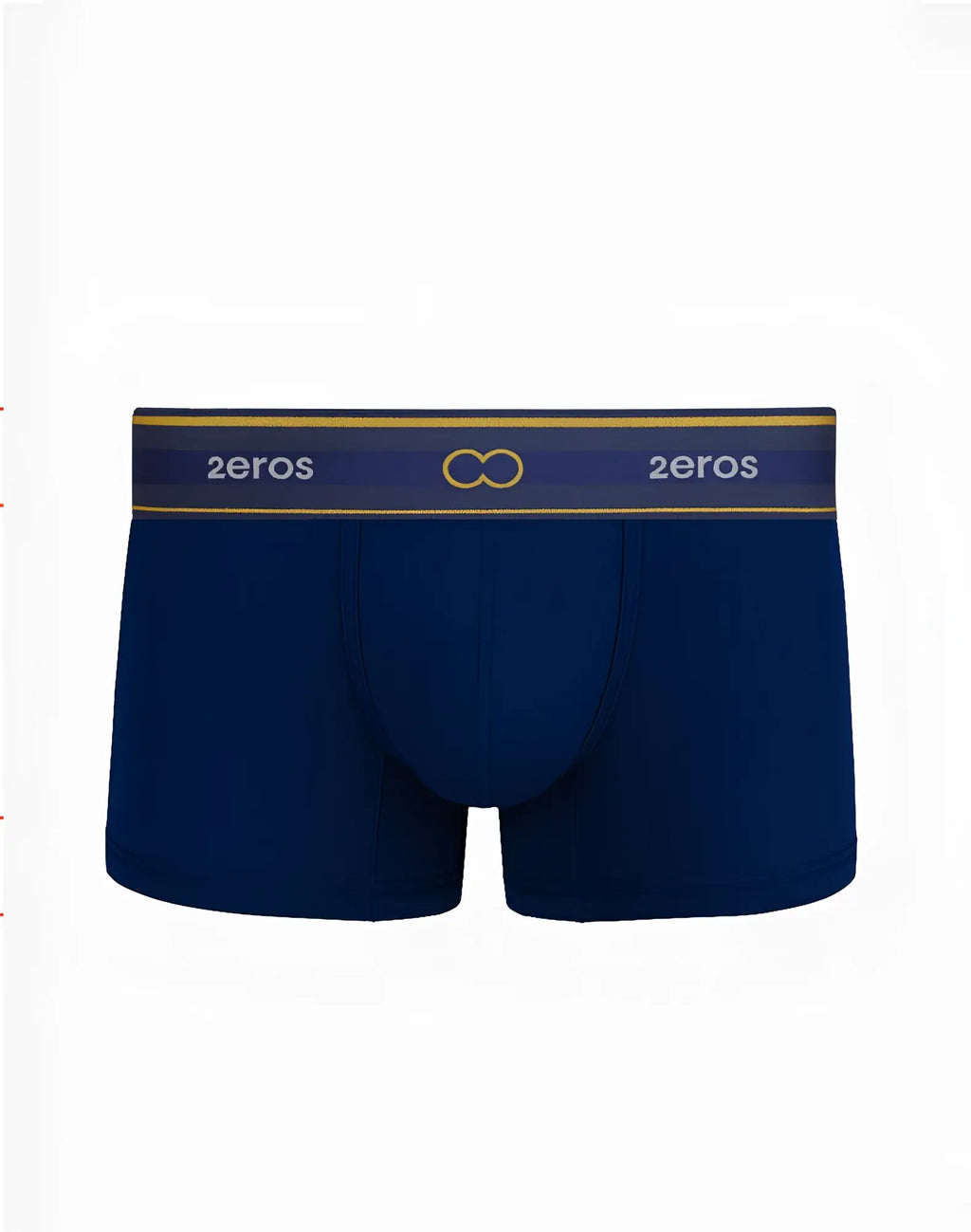 Navy 2eros u31 adonis trunk underwear with gold and navy branded waistband designed for comfortable support