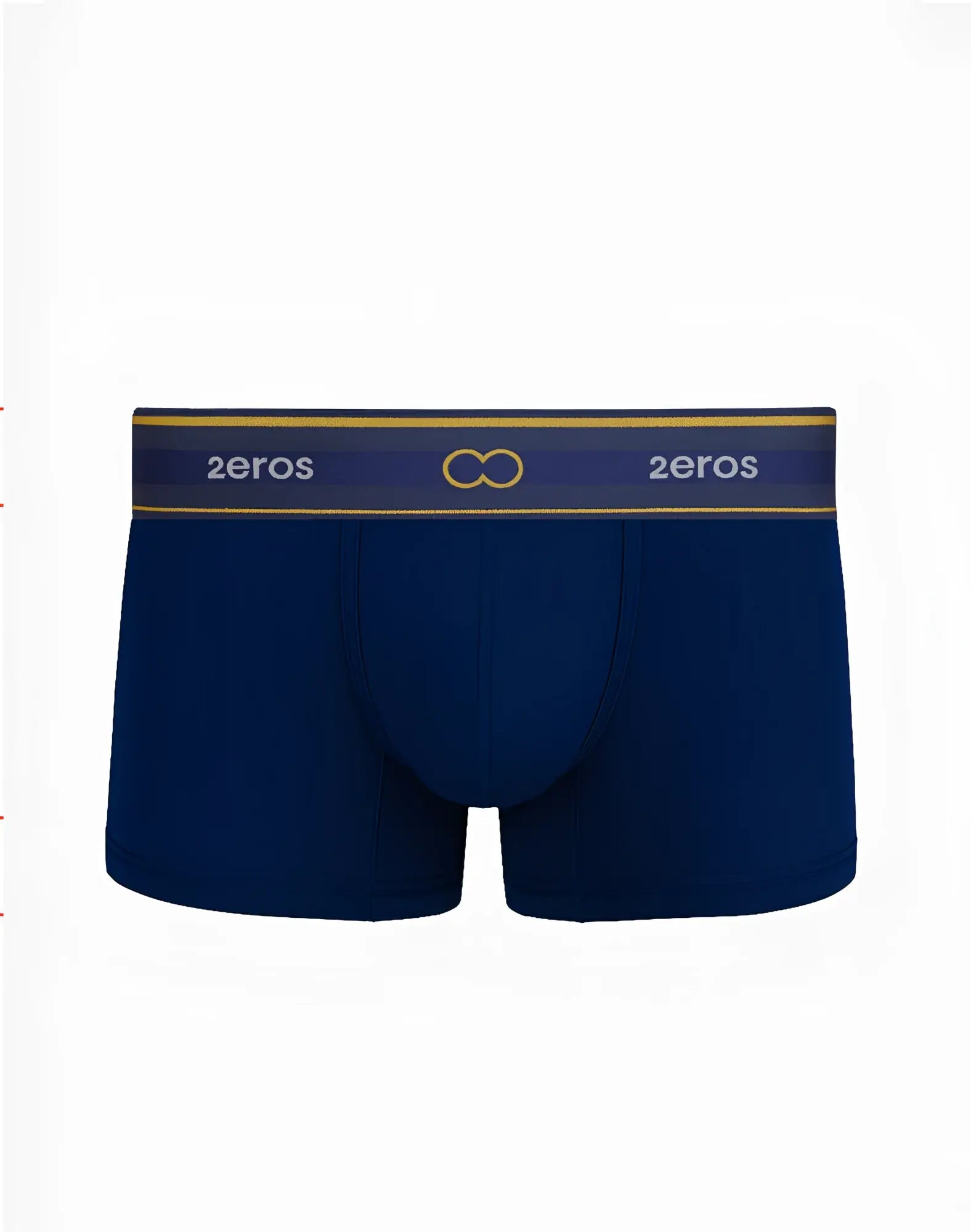 Navy 2eros u31 adonis trunk underwear with gold and navy branded waistband designed for comfortable support