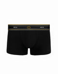 Black 2eros u31 adonis trunk underwear boxer briefs with sleek elastic waistband gold trim and brand logo