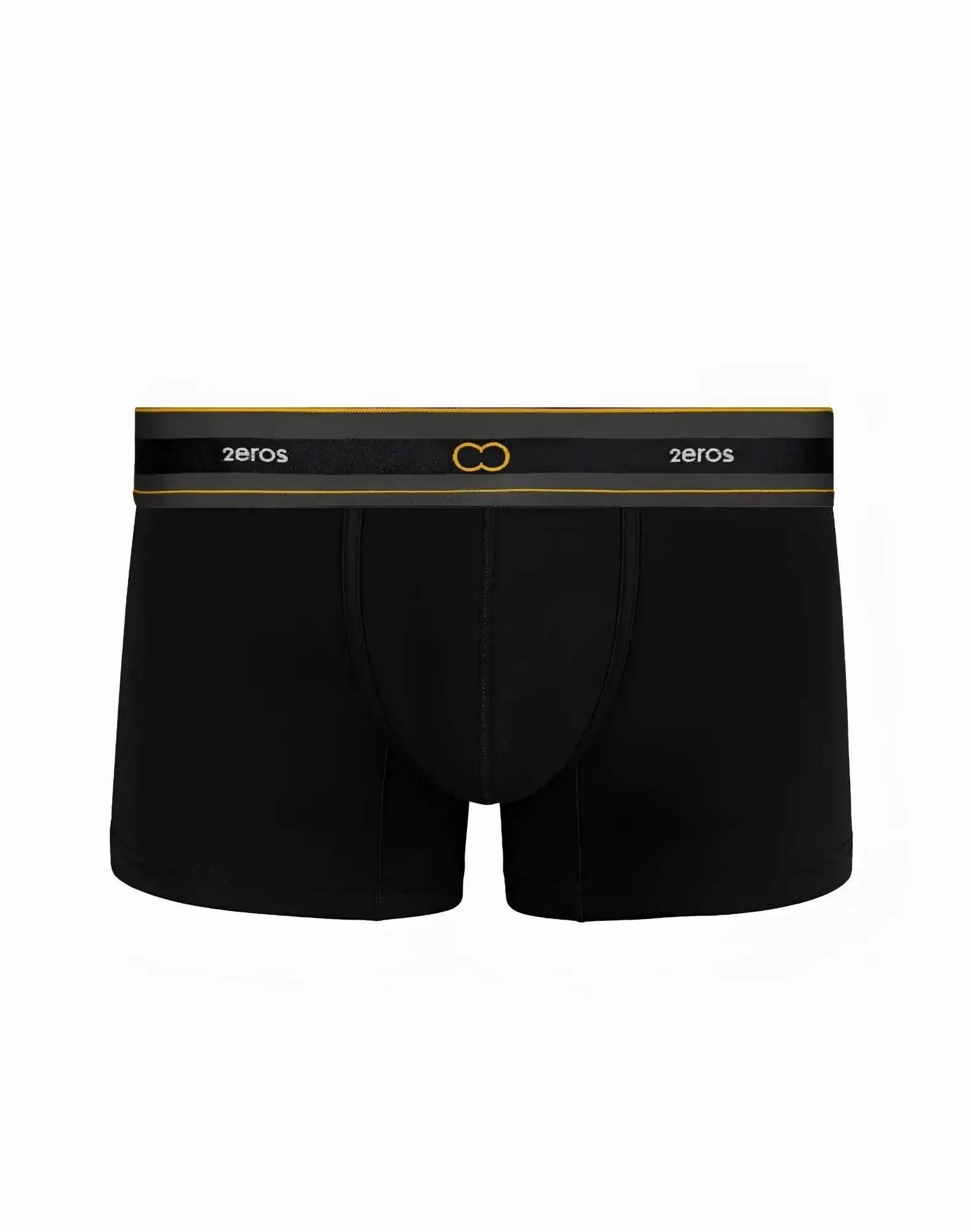 Black 2eros u31 adonis trunk underwear boxer briefs with sleek elastic waistband gold trim and brand logo
