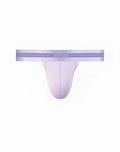 Lavender seamless 2eros u80 athena thong underwear with elastic waistband and zeros brand logo in pastel lilac
