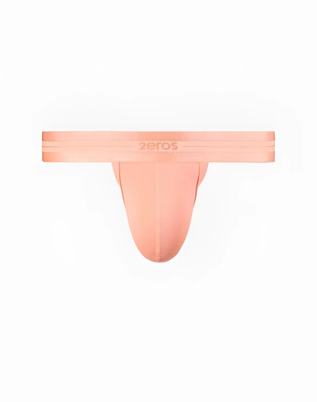 2eros u80 athena thong underwear in peach amber with seamless design and narrow waistband featuring zeros branding