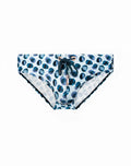 2eros v10 print swimwear bubbles blue and white polka dot swim trunks with drawstring closure for swimming