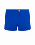 Vibrant royal blue 2eros v60 bondi series 2 swim trunks with gold button and subtle brand logo on the side