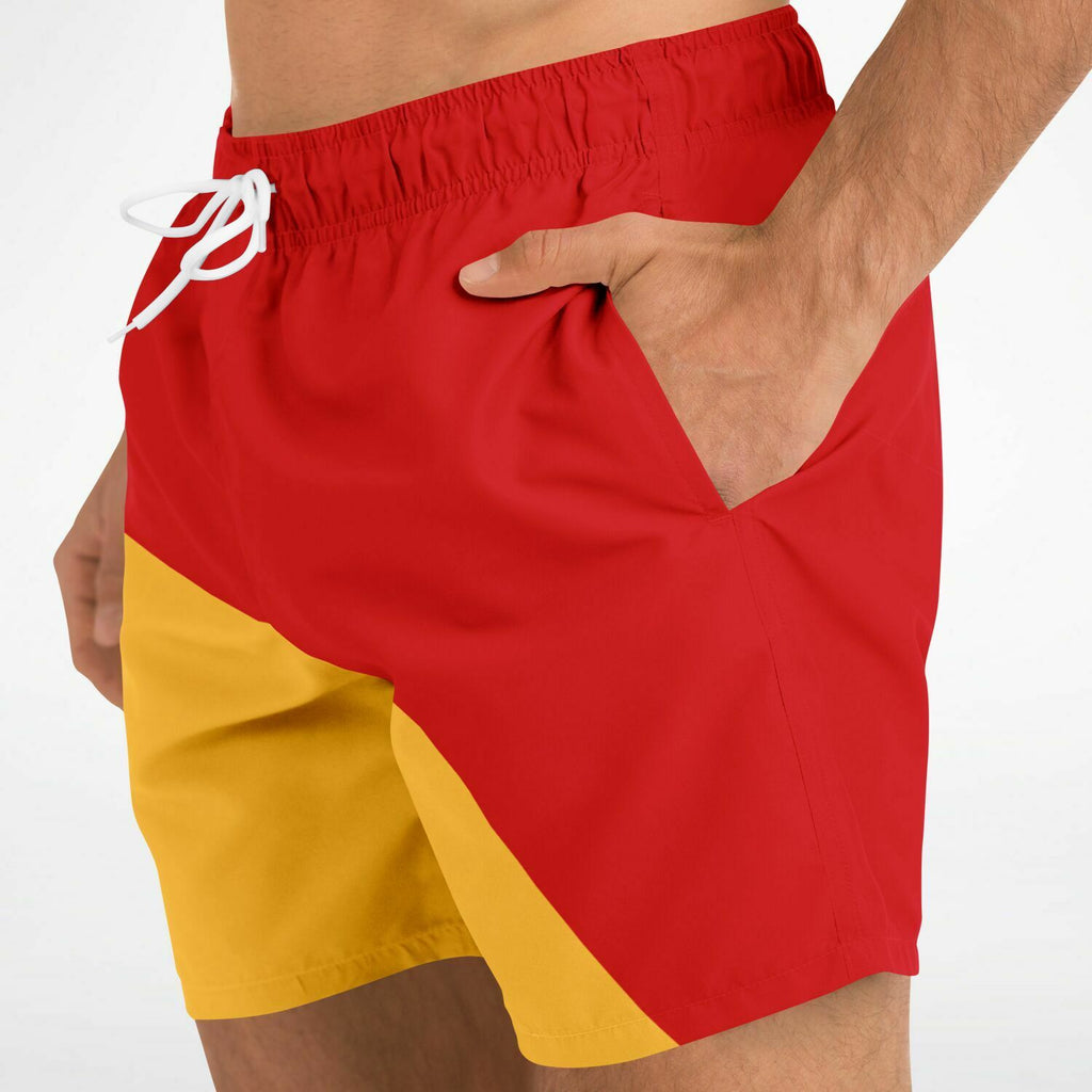 Maris Equi Signals Nautical Inspired Men's Swim Shorts - Man Overboard