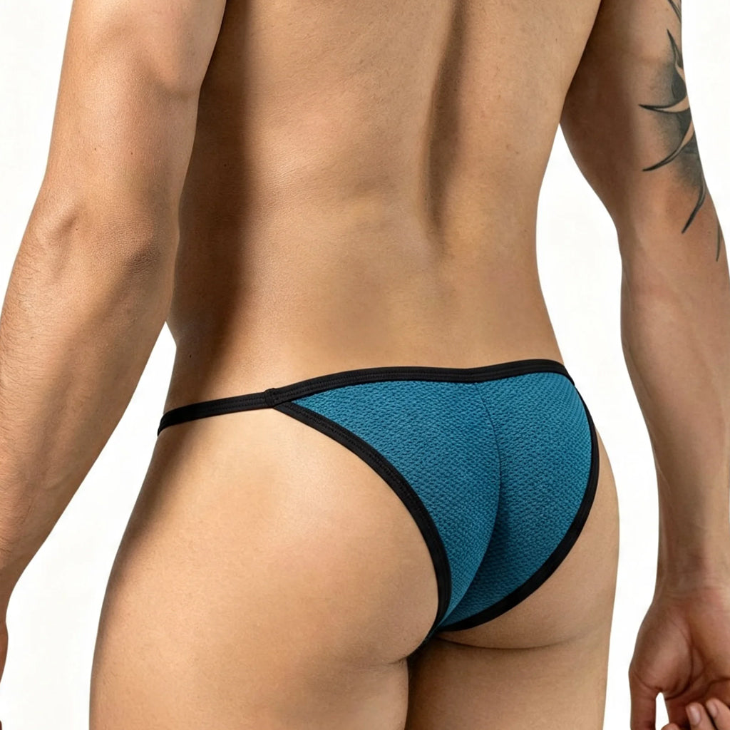 MetroMaleWear (M2W) Men's Colmenas Bikini Dark Blue 3007-28