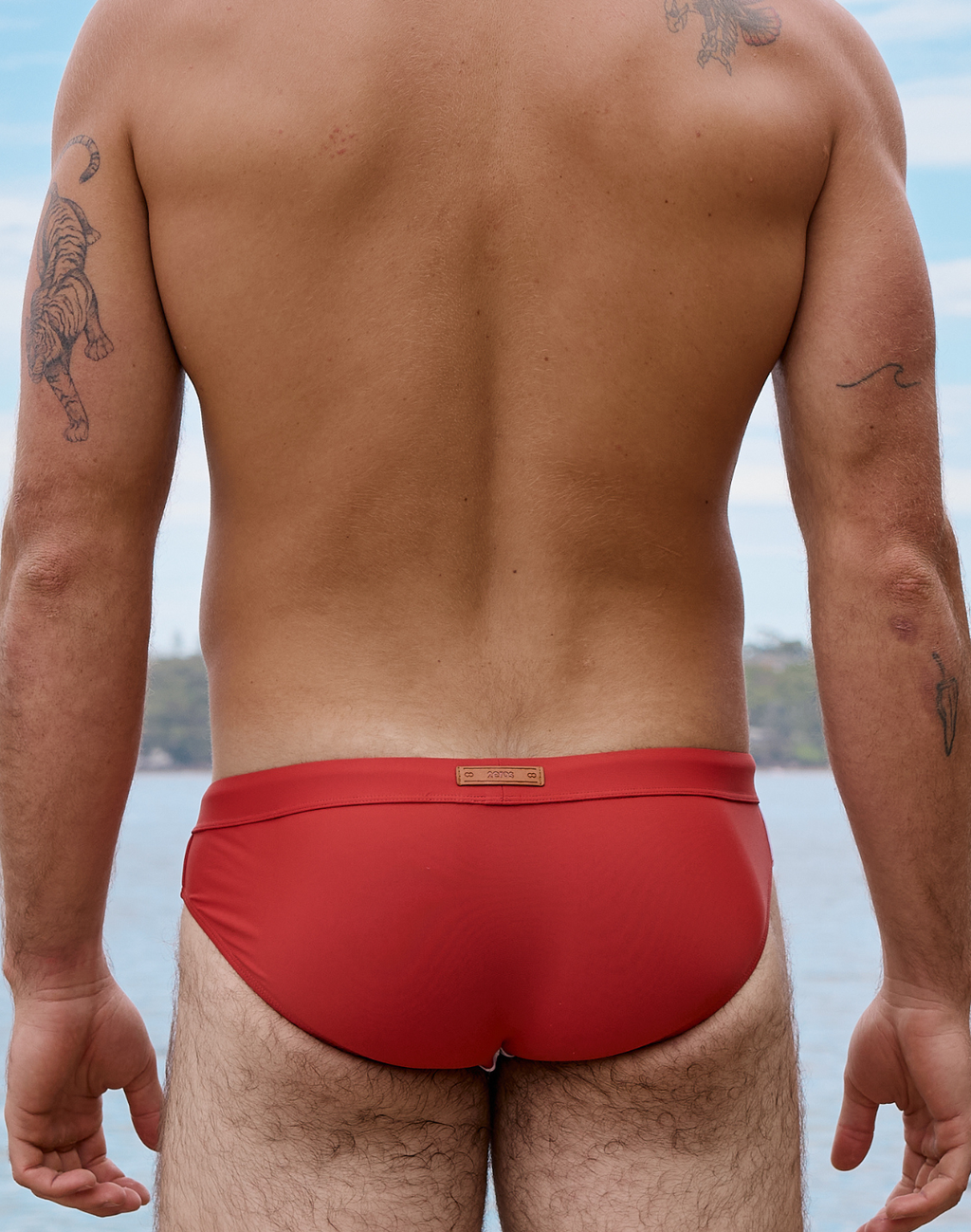 2EROS V10 Colour-Blocked Swim Brief - Calypso White/Terracotta