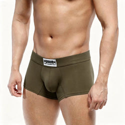 MetroMaleWear (M2W) Men's Deseo Boxer Dark Green 3323-26