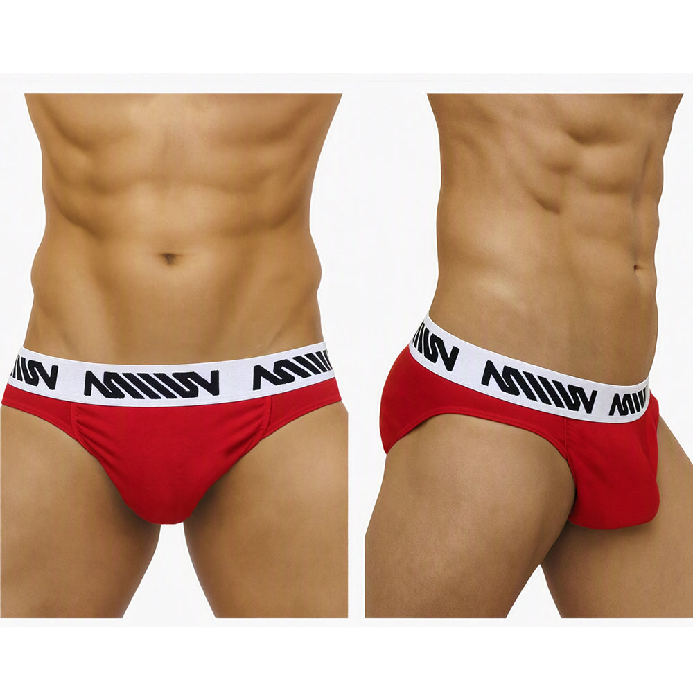 MetroMaleWear (M2W) Men's Bosillo Brief Red 3506-12