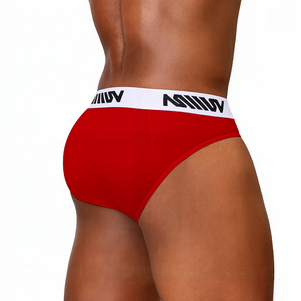 MetroMaleWear (M2W) Men's Gavio Brief Red 3506-54