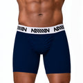 MetroMaleWear (M2W) Men's Gavio Boxer Brief Dark Blue 3515-53