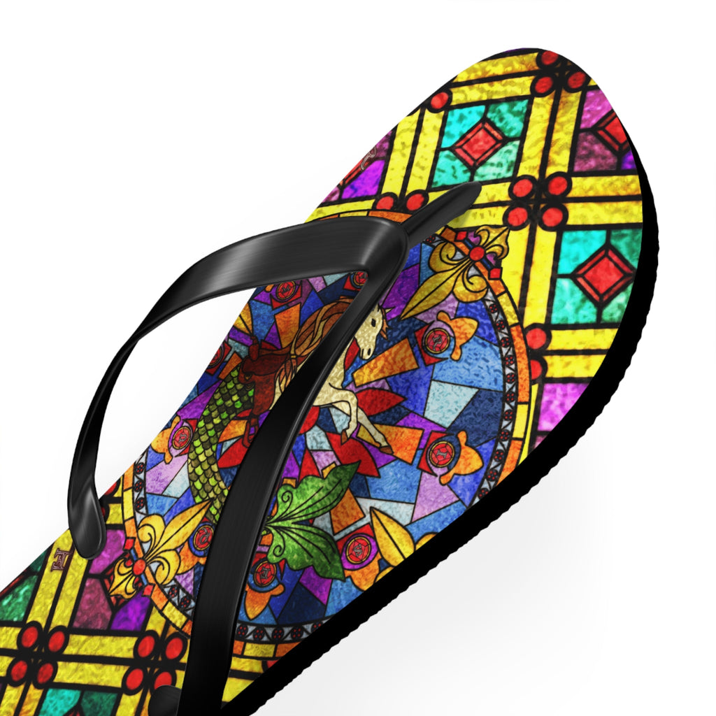 Maris Equi Men's Stained Glass Flip-Flops