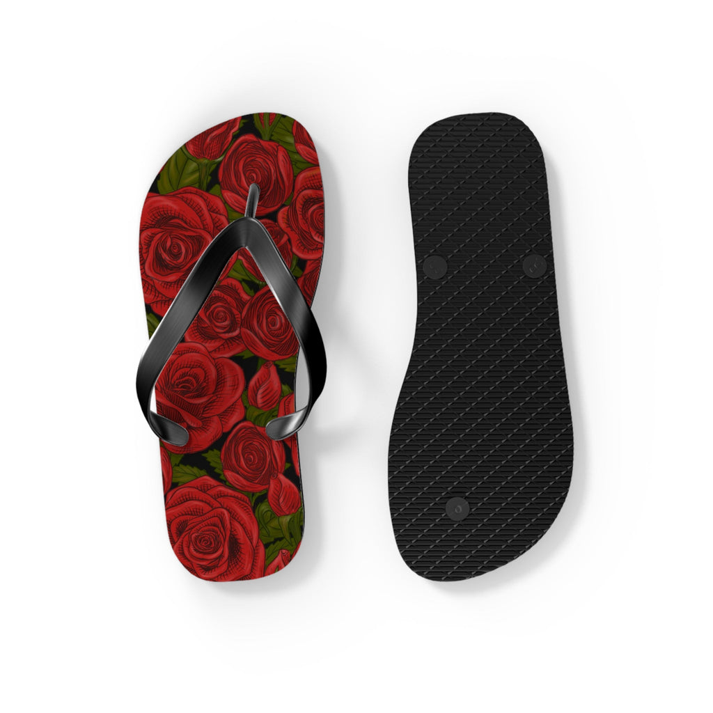 Maris Equi Men's Rozen Red Rose Flip-Flops
