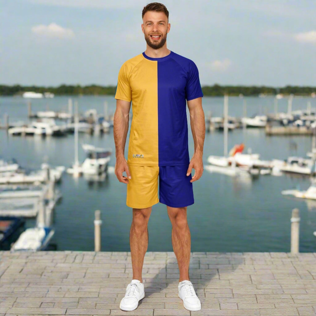 Maris Equi Signals "KILO" Nautical Theme Shorts And Top Set For Men