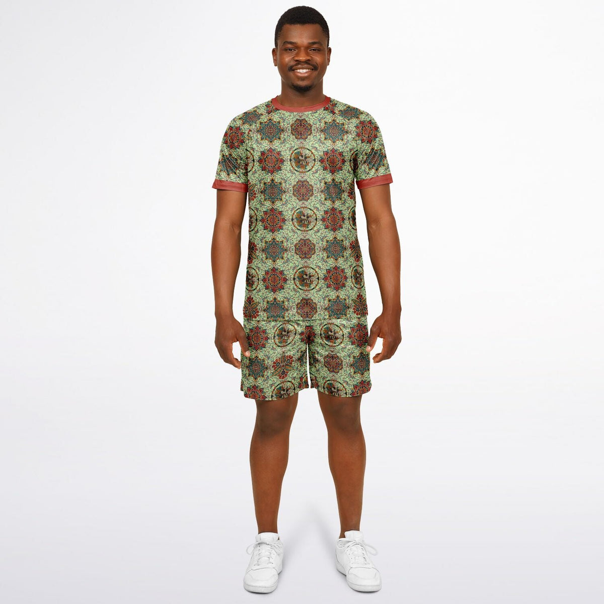 Maris Equi Mosaic Print Shorts and Top Set For Men