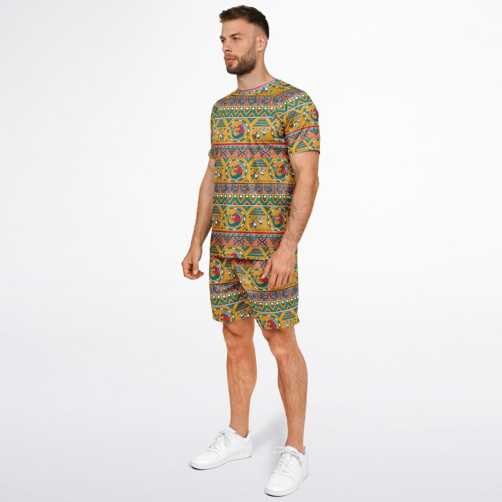 Maris Equi Aztec Shorts And Top Set For Men