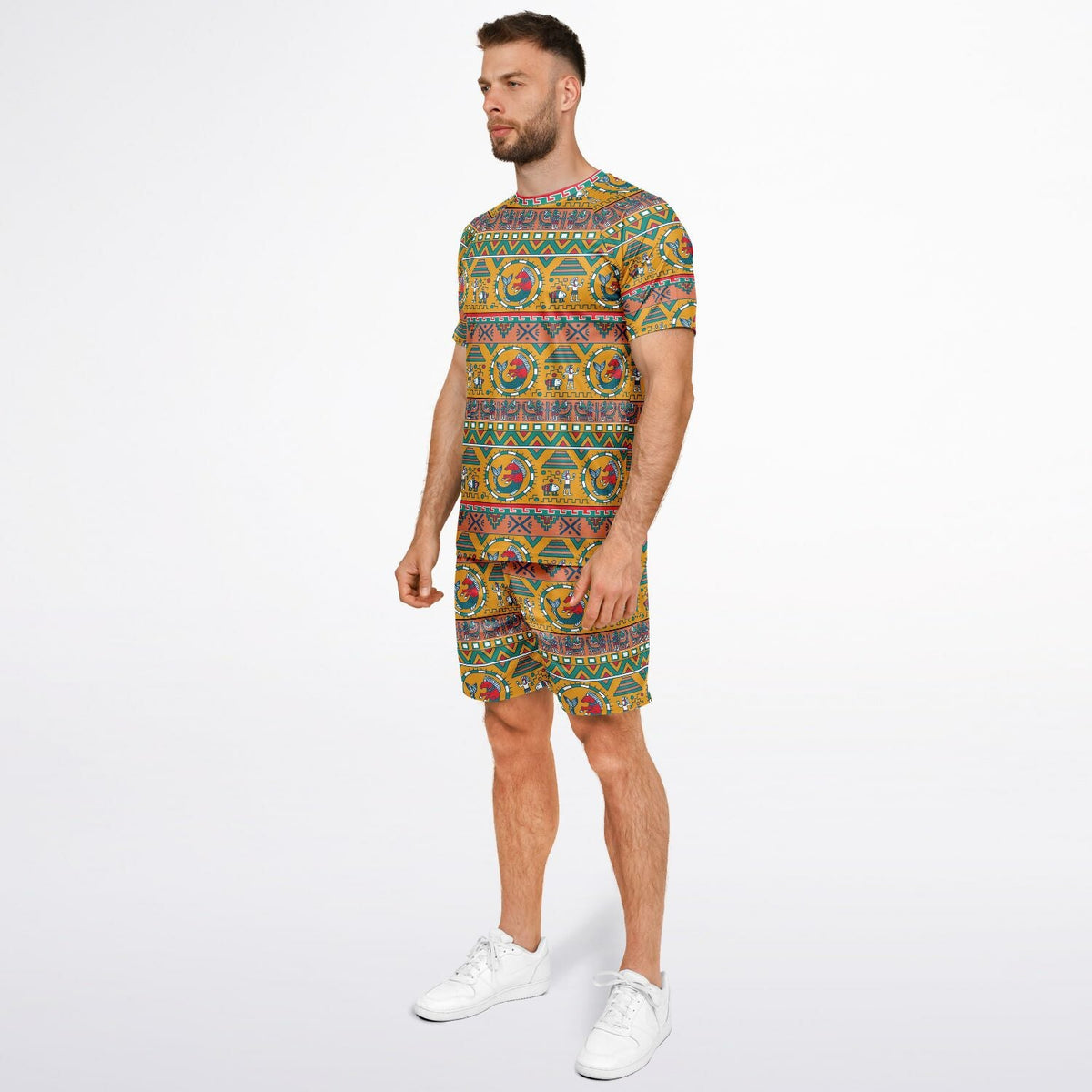 Maris Equi Aztec Shorts And Top Set For Men