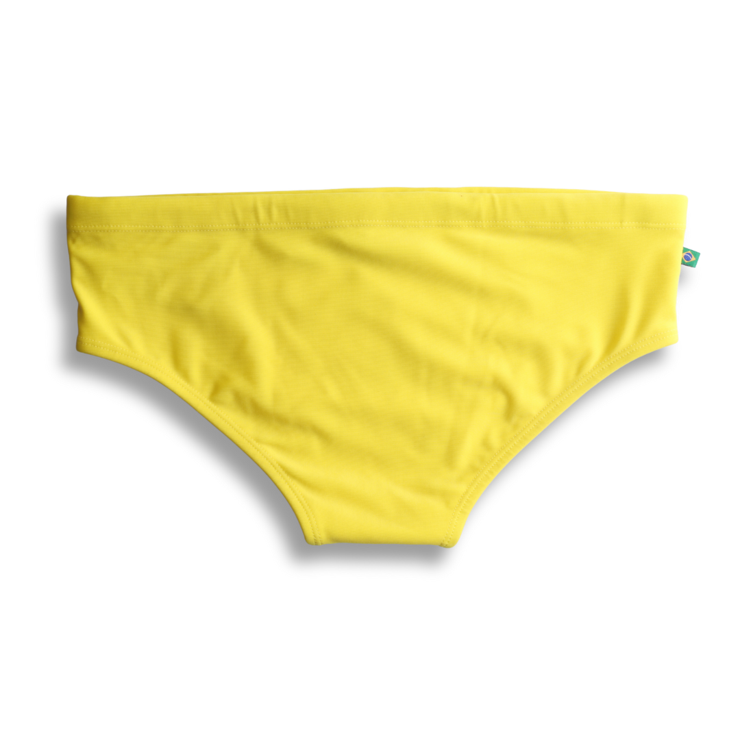 CA-RIO-CA Lemonade Yellow solid Men's Swimming Sunga - Beachwear for Men