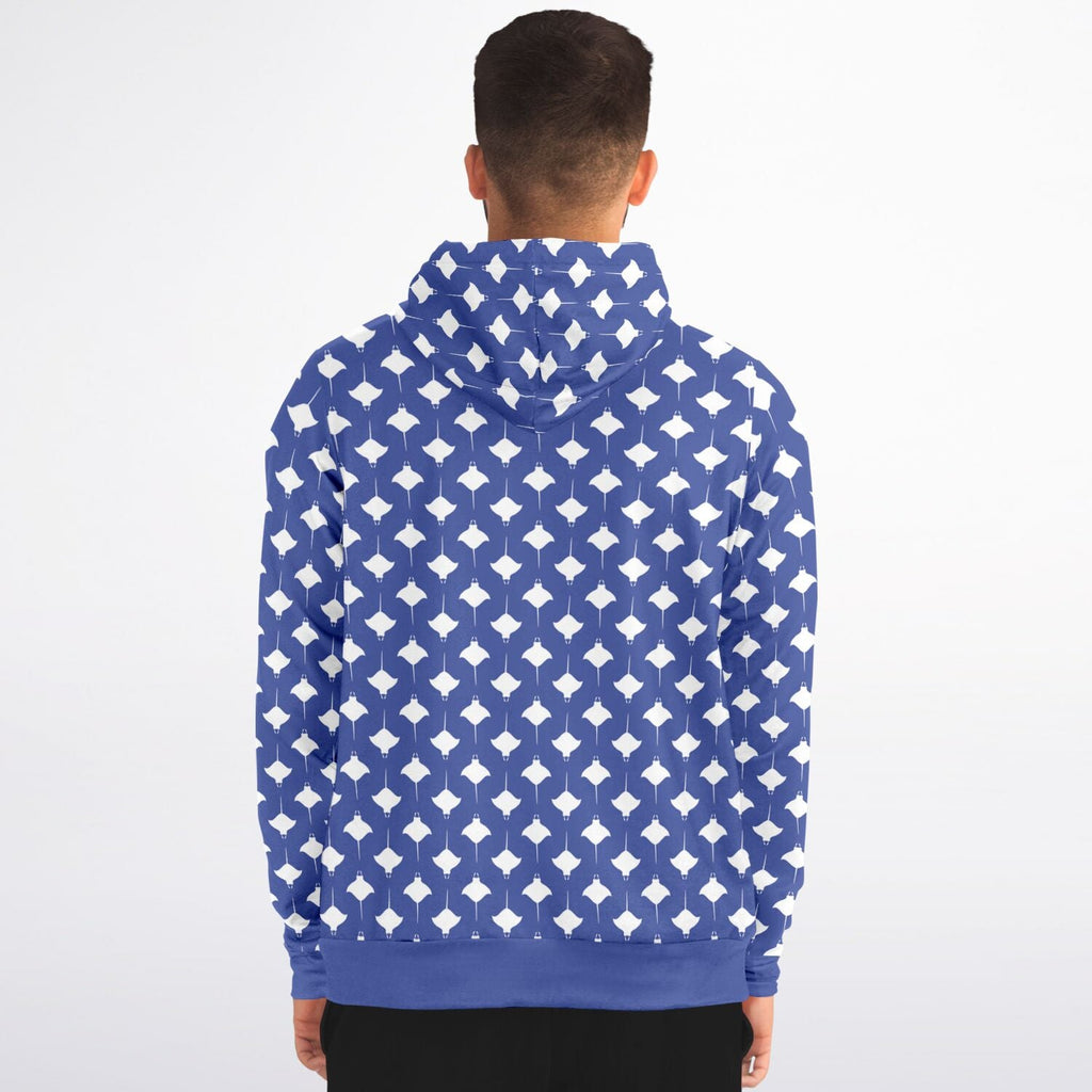 Maris Equi Men's manta Ray Zip-Up Cotton Blend Hoodie