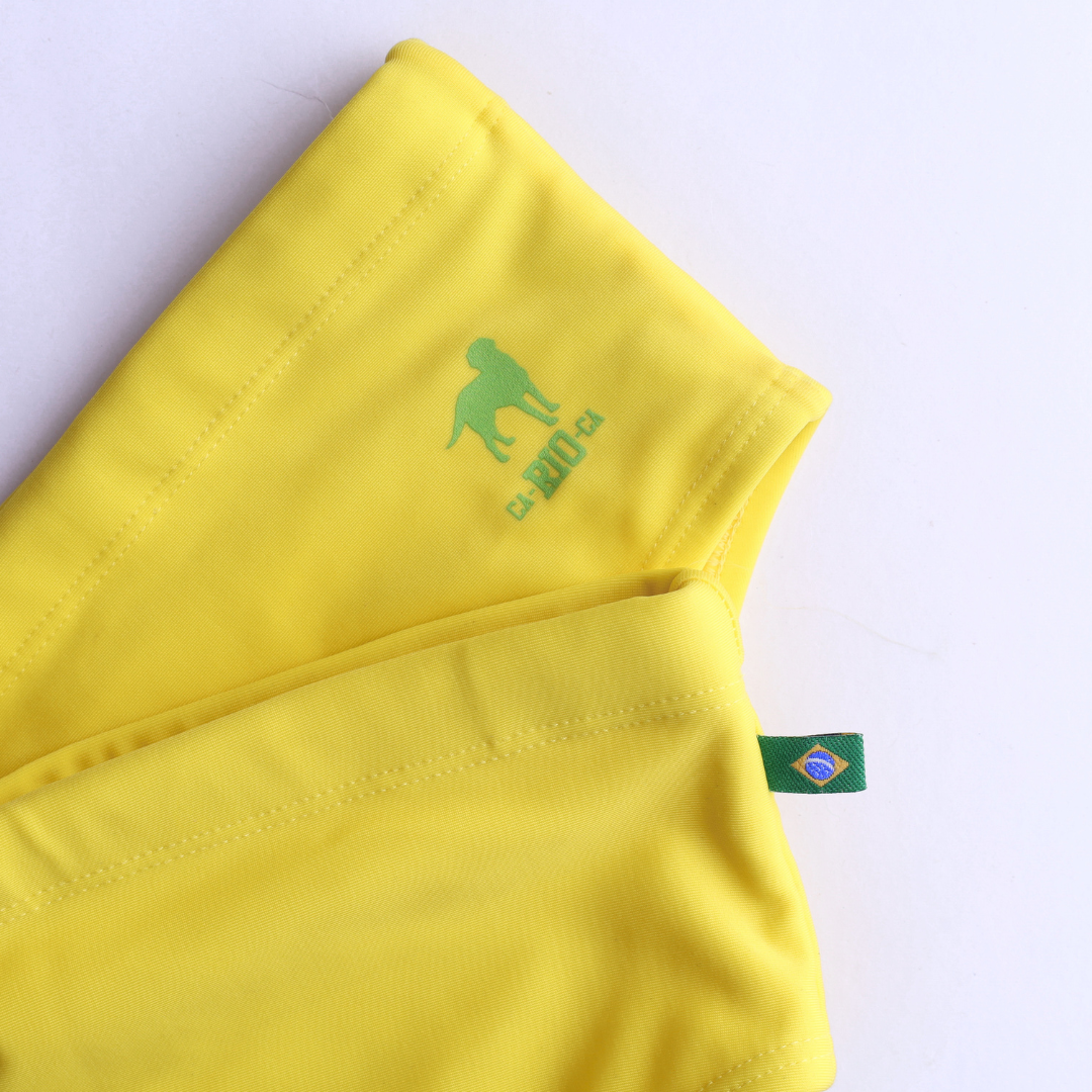 CA-RIO-CA Lemonade Yellow solid Men's Swimming Sunga - Beachwear for Men