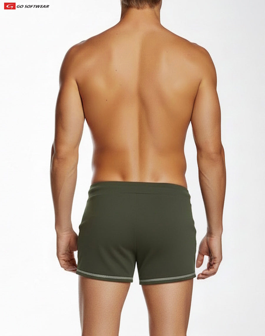 Go Softwear 4641 Men's 9" Sport Short w/Pockets - Olive