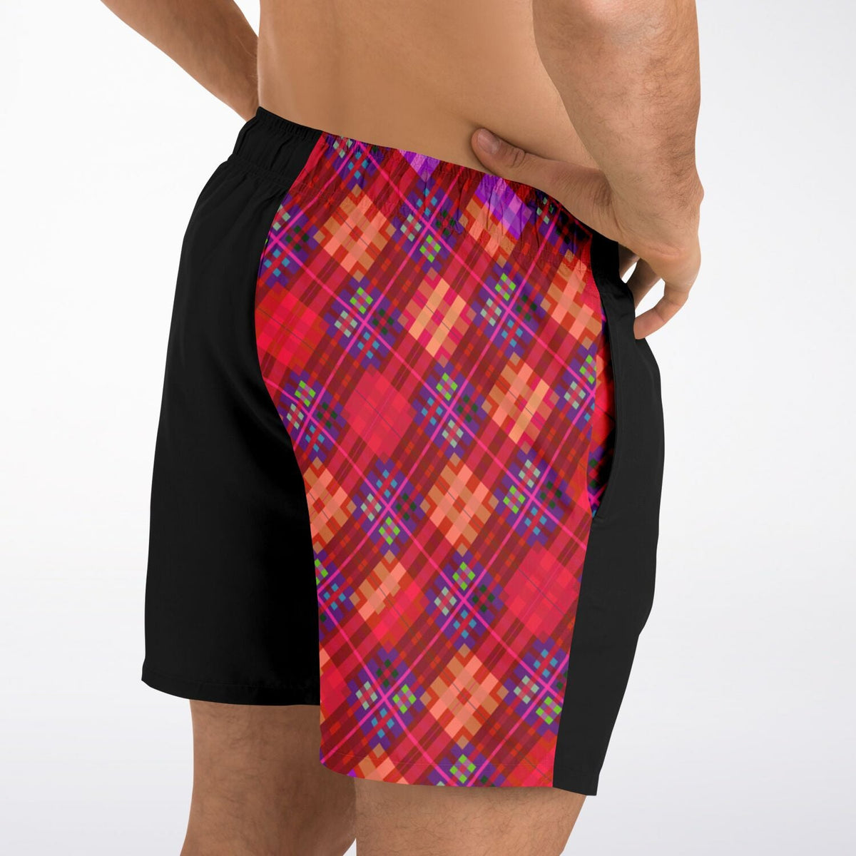 Maris Equi Red Tartan Men's Swim Shorts