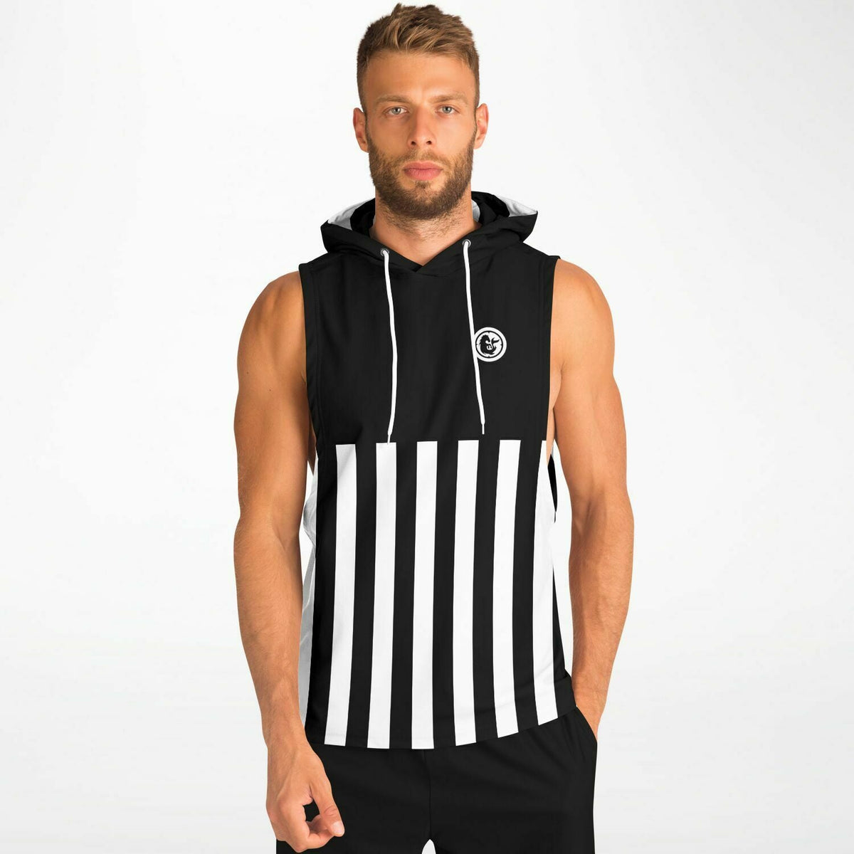 Maris Equi Referee Drop Men's Armhole Cotton Blend Hoodie