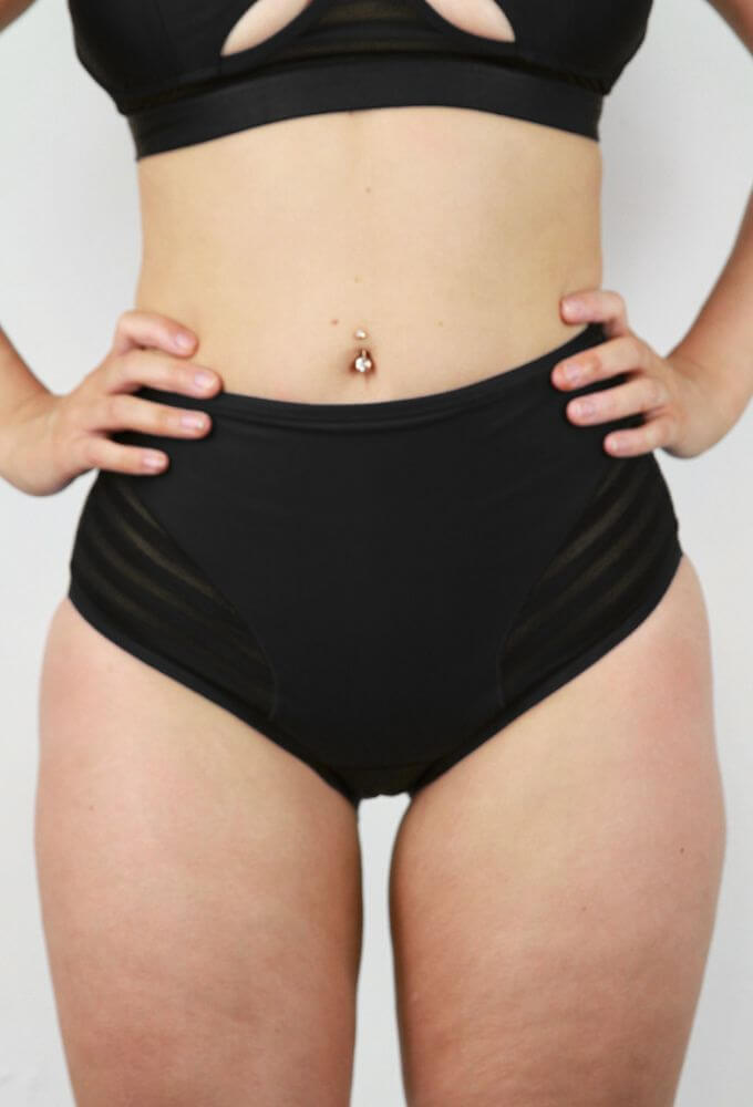 Alexis Mid Waist Booty Short BLACK | Pole Wear