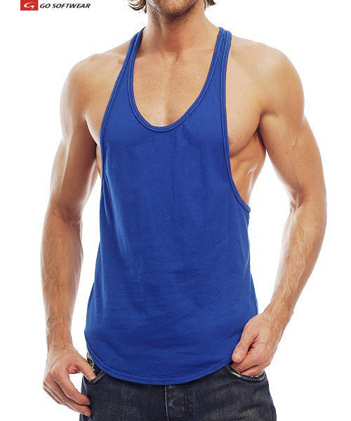 Go Softwear 4645A Men's Muscle Tank - Cadet Blue