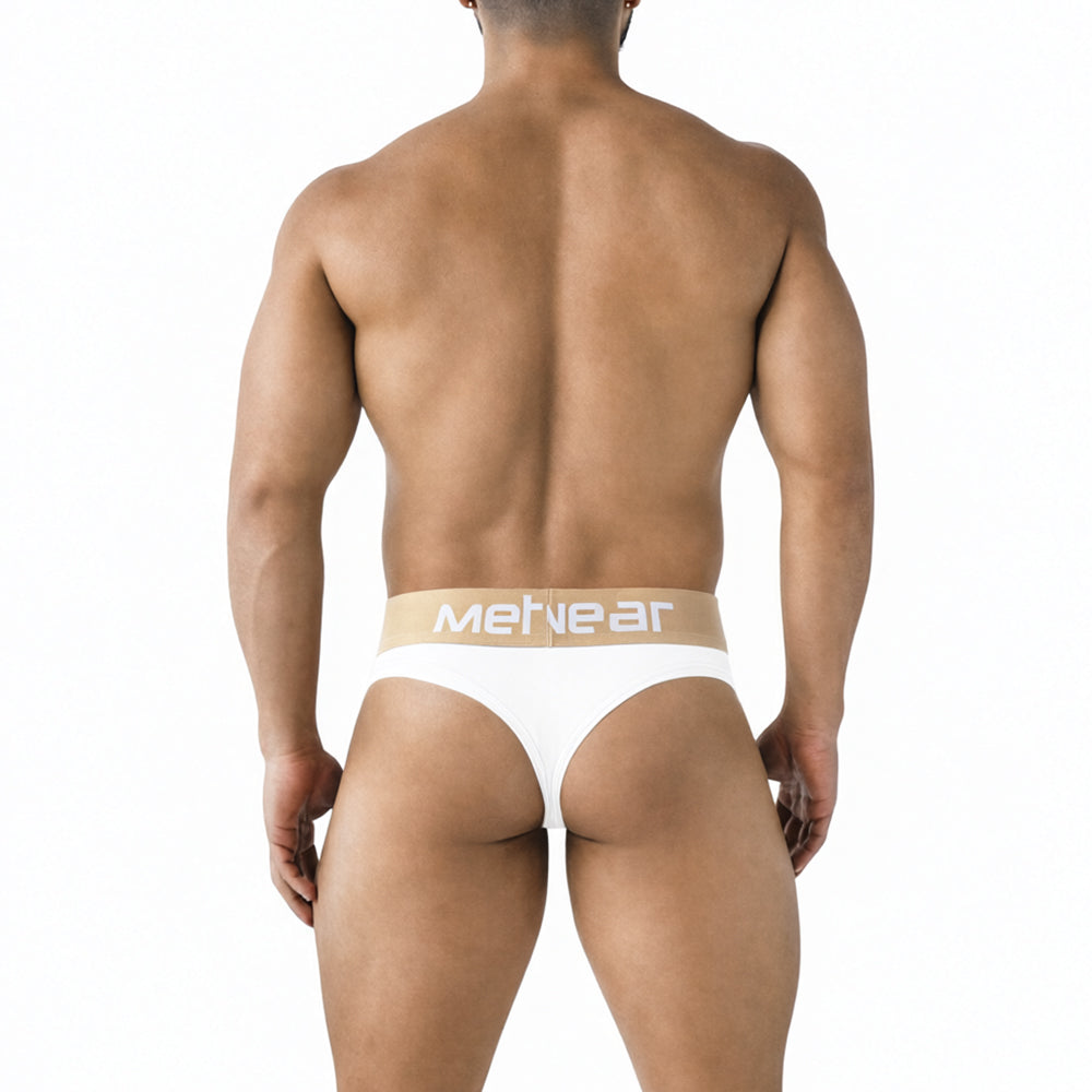 MetroMaleWear (M2W) Men's Principal Thong White 5012-00