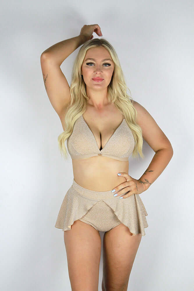 Glitteratti Plunge Bra Ivory