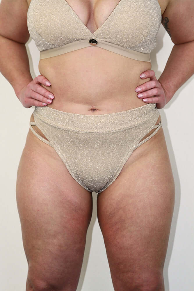 Glitteratti Booty Short Ivory