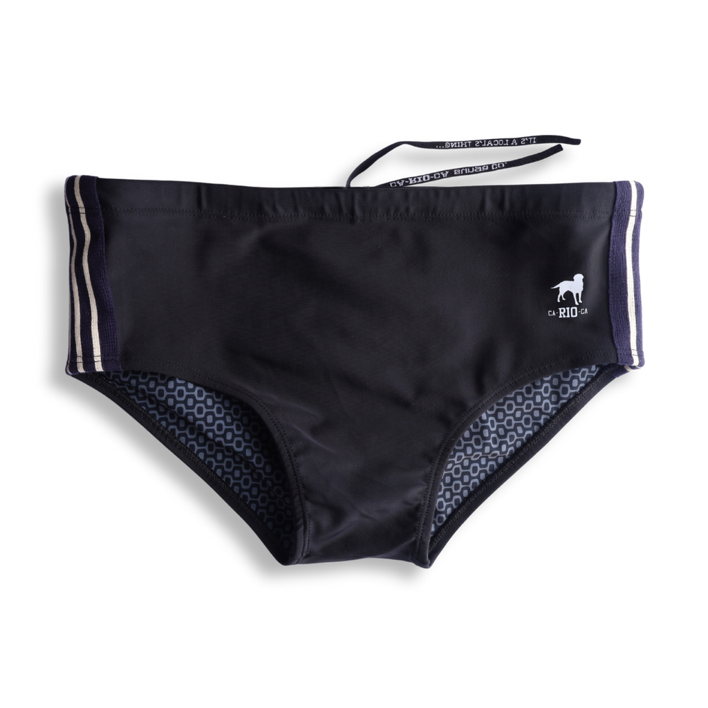 CA-RIO-CA Preto Sunga - Designer Swim Shorts
