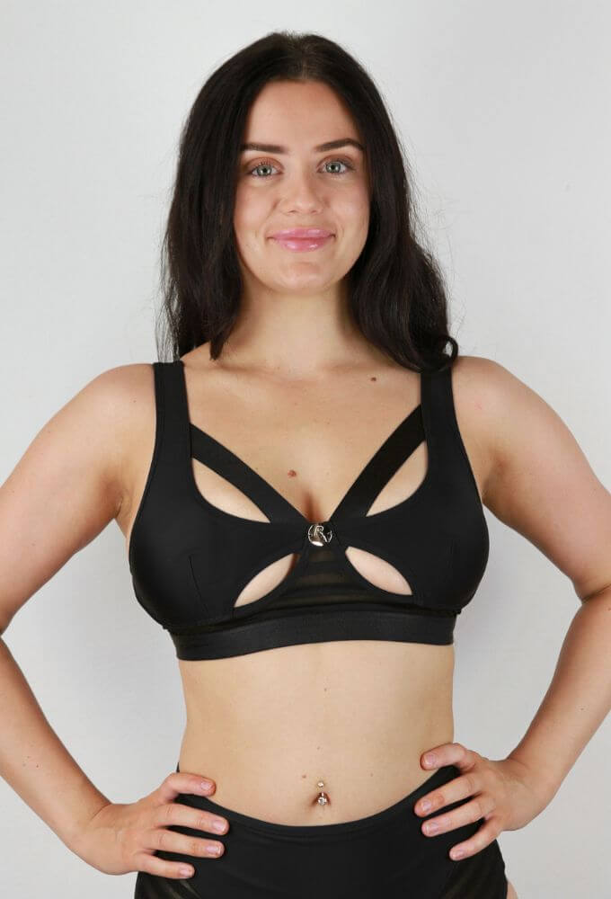 Alexis Butterfly Bralette BLACK