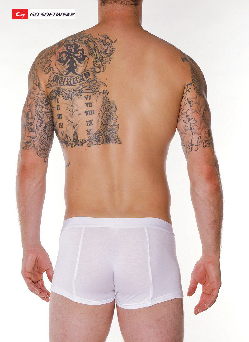 Go Softwear 2027 Men's Boxer w/Removable Cod Piece - White