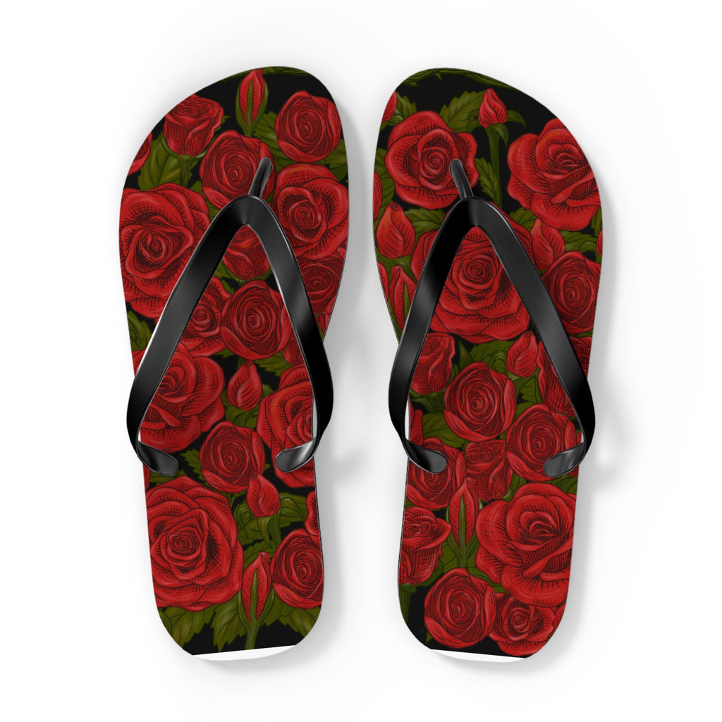 Maris Equi Men's Rozen Red Rose Flip-Flops
