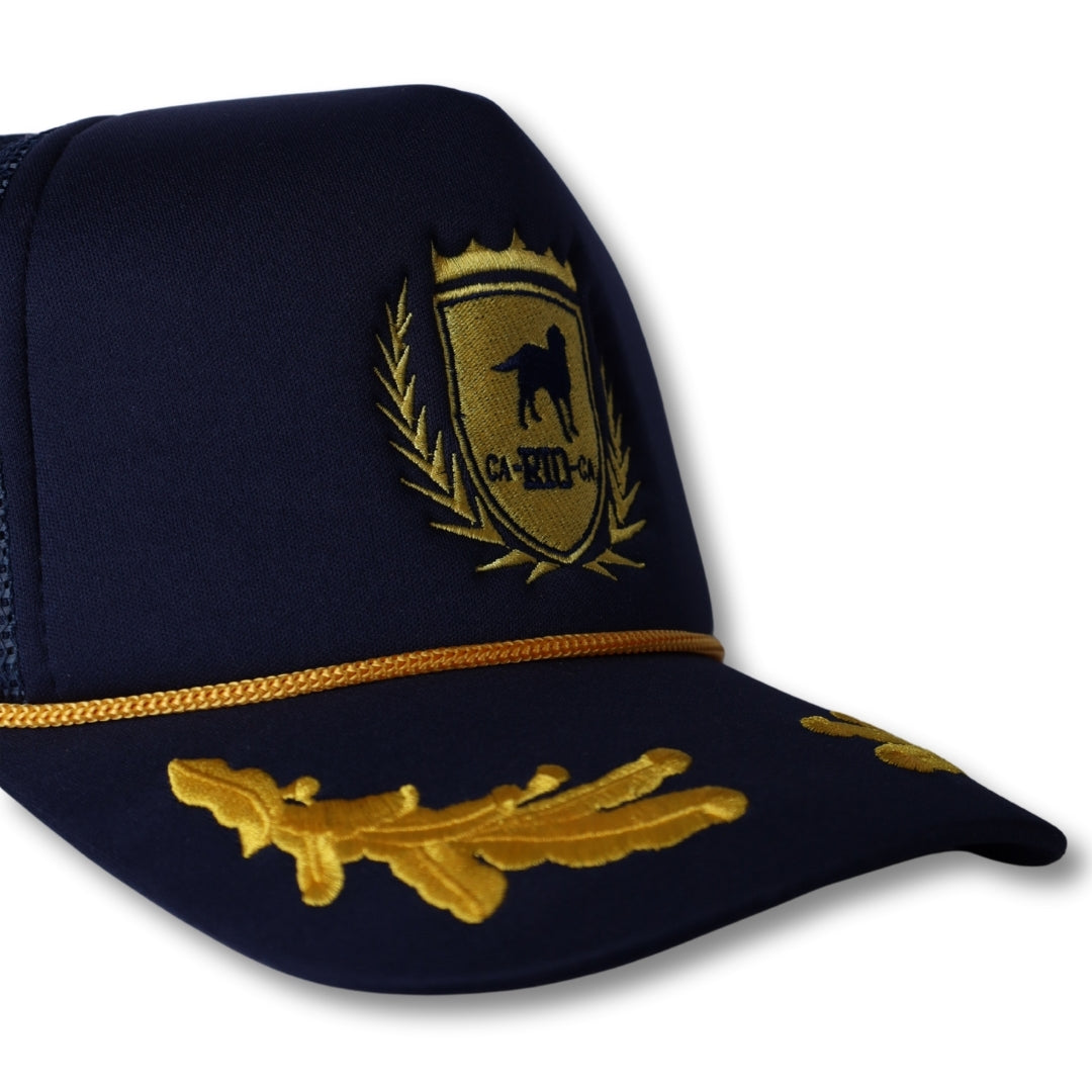 CA-RIO-CA NAVY CAPTAIN HAT with Oak Leaf Trucker Cap
