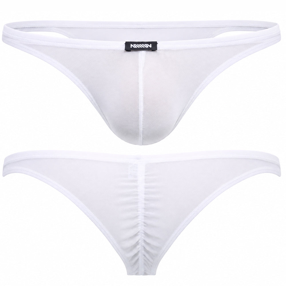 MetroMaleWear (M2W) Men's Fantasy Bikini Cream Tulle 6116-51