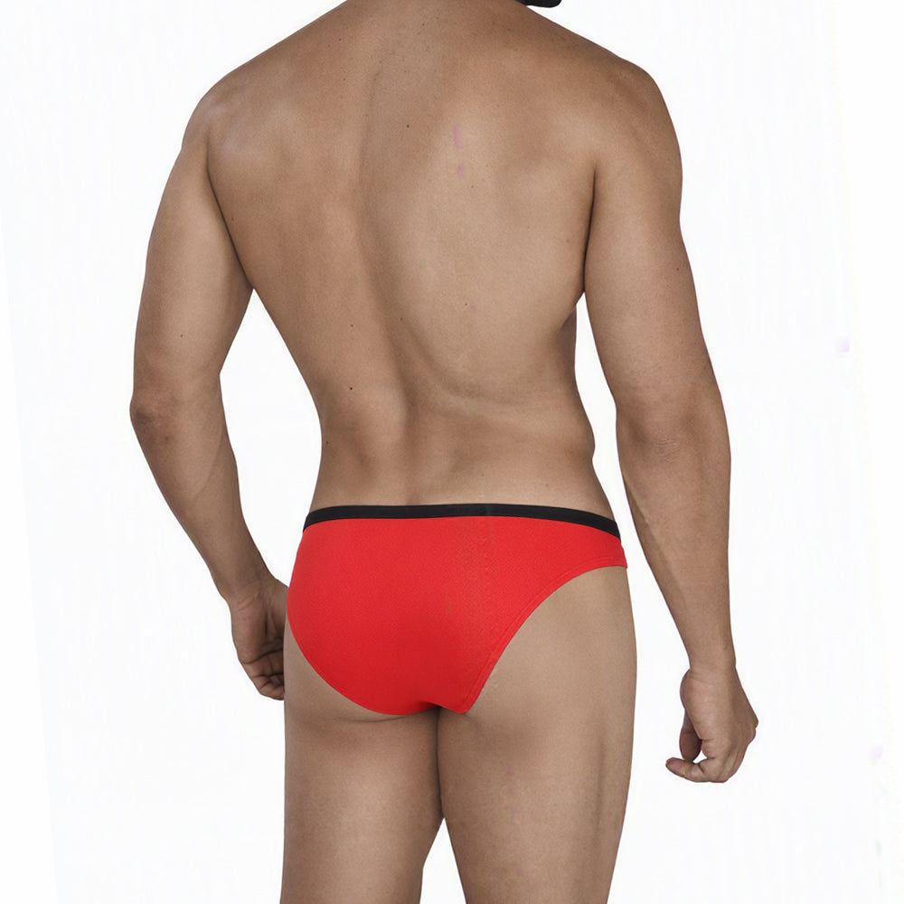 MetroMaleWear (M2W) Men's Ridge Bikini Red 6128-12