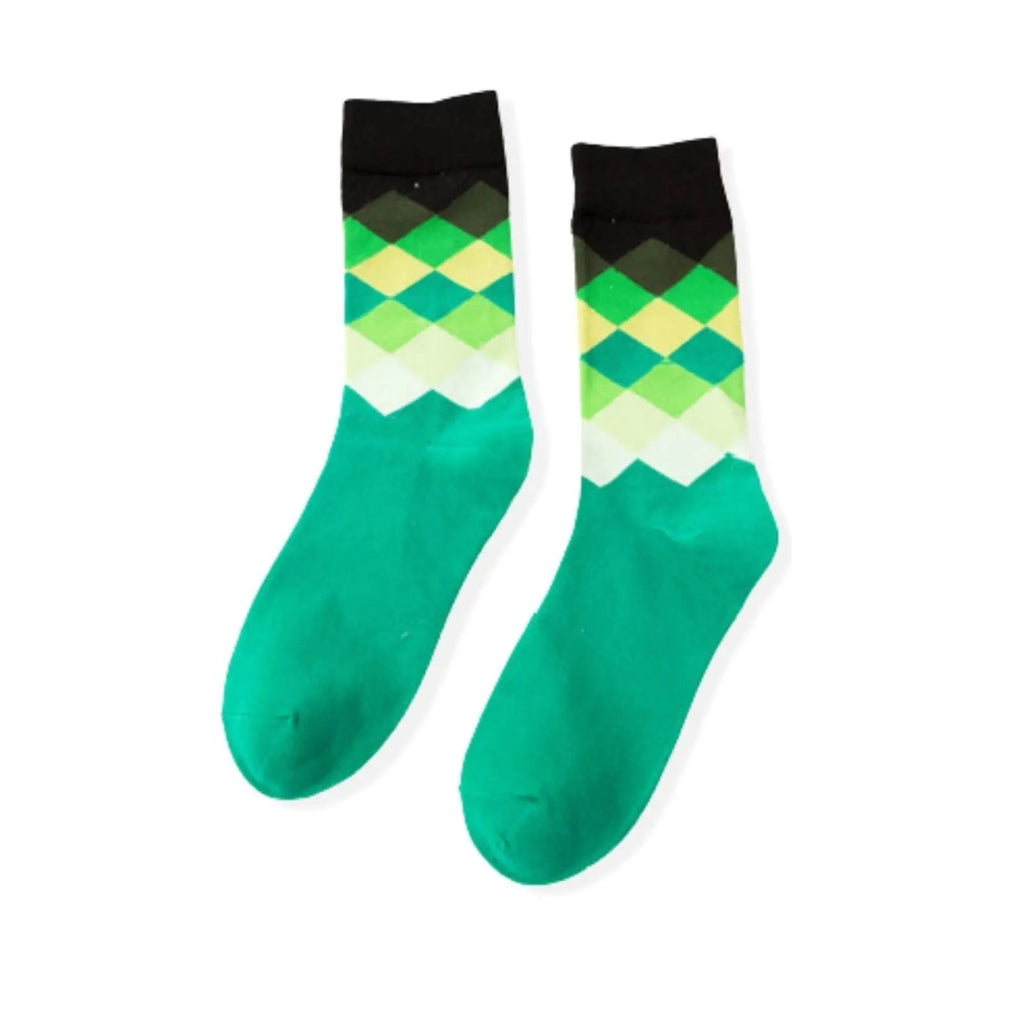 Cotton Bland Mid Red Calf Socks Gift Box